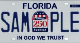 Florida rolls out America 250 license plate. Here’s when it’s available
