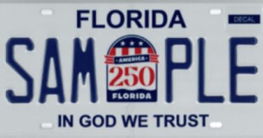 Florida rolls out America 250 license plate. Here’s when it’s available