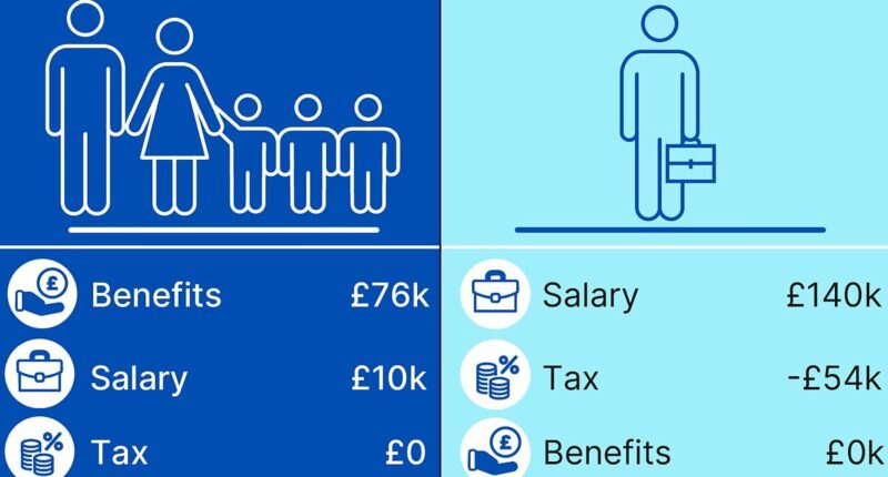 Forget working, you could be better off on benefits under Labour! How a couple with three children earning just £10,000 a year could 'game' the system to pocket the equivalent of a £140,000 salary