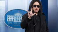 Gene Simmons crashes the White House and gets hauled away by wife and son fearing he'll get 'canceled'