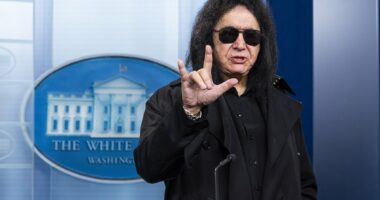 Gene Simmons crashes the White House and gets hauled away by wife and son fearing he'll get 'canceled'