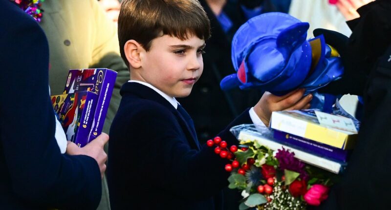 George, Charlotte and Louis get gifts at Sandringham on Christmas Day
