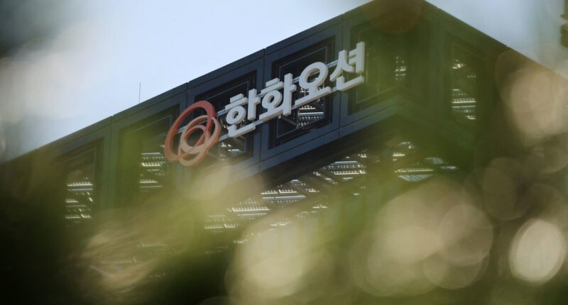 Hanwha Ocean shares jump 10% after Trump says firm to build warships for U.S. Navy