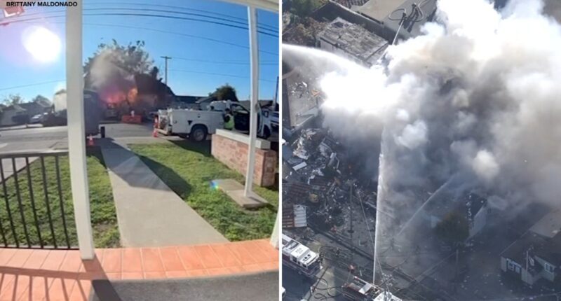 Hayward, California explosion today: 6 injured after dramatic video shows building explode, causing massive fire