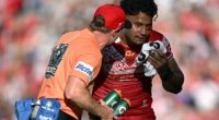 Two doctors and a trainer, who allowed Eliesa Katoa to continue playing despite suffering repeated head knocks during Tonga’s Pacific Championship clash against New Zealand on November 2, have been issued with proposed bans of two years by the NRL