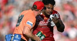 Two doctors and a trainer, who allowed Eliesa Katoa to continue playing despite suffering repeated head knocks during Tonga’s Pacific Championship clash against New Zealand on November 2, have been issued with proposed bans of two years by the NRL