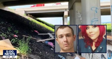 'Her jaw was missing': Man shot ex-girlfriend through the mouth after tricking her to walk down train tracks, then left body 'underneath a dirty overpass'