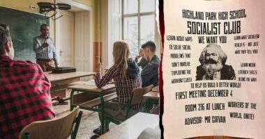 High-brow New Jersey suburb's high school launches Socialist Club with Karl Marx imagery