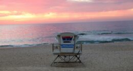 SYDNEY, AUSTRALIA - DECEMBER 21: A general view of Bondi Beach at dawn as early light breaks on December 21, 2025 in Sydney, Australia. Life slowly returned to normal at Bondi Beach, with people from all walks of life still paying respects and tributes as raw grief and funerals gave way to quiet commemorations. Police say at least 16 people, including one suspected gunman, were killed and more than 40 others injured when two attackers opened fire near a Hanukkah celebration at the world-famous B