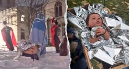 Illinois church Nativity shows baby Jesus zip-tied by ICE agents