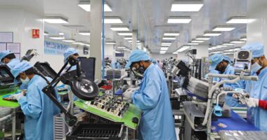 India's industrial output grew just 0.4% in October, missing estimates