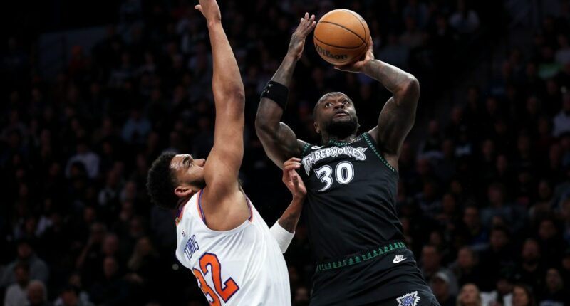 Karl-Anthony Towns scores 40 as shorthanded Knicks lose to Wolves, 115-104