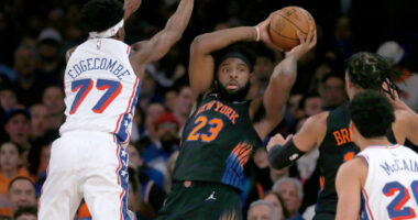 Knicks’ Mitchell Robinson made 7 free throws in loss to Sixers, this is his new routine