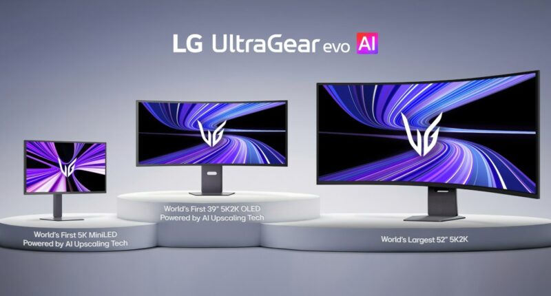 LG announces new UltraGear evo gaming monitors with AI upscaling