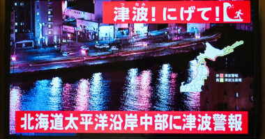 Magnitude 7.5 quake strikes off Japan's northern coast, injuring at least 23 people; triggers 2-foot tsunami