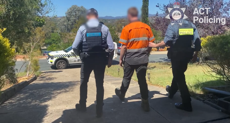 Man charged for allegedly performing Nazi salutes in public