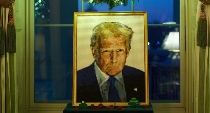 Melania Trump decks the White House halls... showcasing a major difference from Jill Biden's Christmas