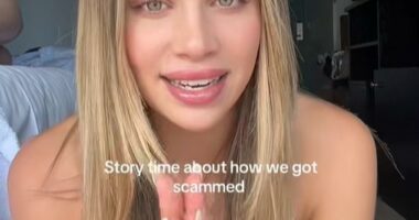 New Zealand woman Georgia Pemberton and her nine friends were left stranded on the Gold Coast after they were scammed out of $10,0000 for a holiday rental that did not exist