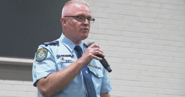 NSW Police Commissioner returns to police academy to swear in new cops