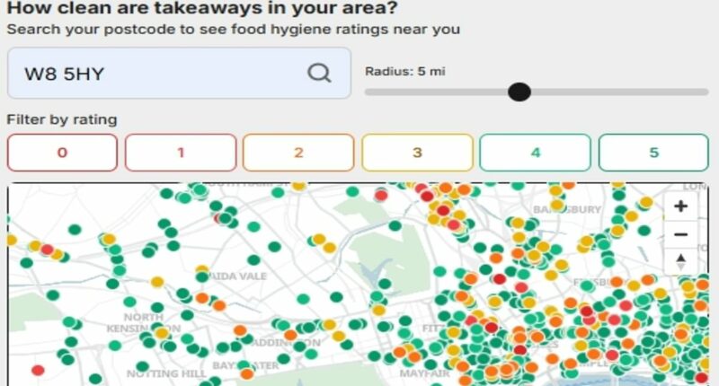 Named and shamed, Britain's filthiest takeaways: Staggering one in 17 fail food hygiene ratings, analysis shows... so is YOUR favourite one of them?