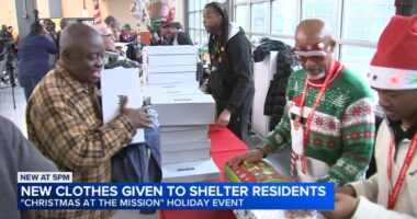 Nonprofit I Am A Gentleman gifts new clothes to those living at Chicago's Pacific Gardens Mission shelter in South Loop