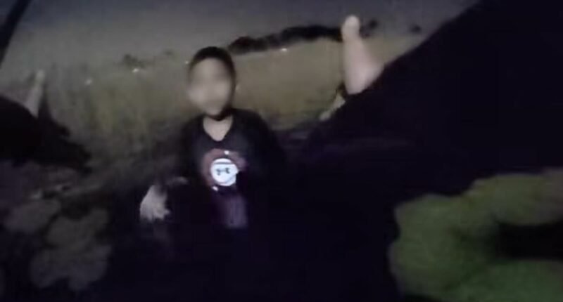 Officer pulls missing boy from freezing pond and reunites him with dad