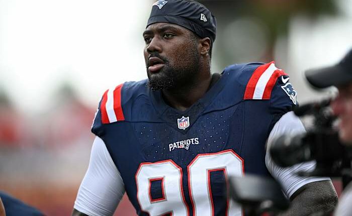 Patriots defensive lineman Christian Barmore accused of throwing girlfriend to the ground