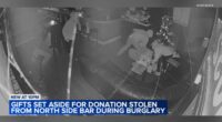 Patrons of Olive Black, Chicago bar near Lincoln and Southport, replace 'giving tree' presents stolen in burglary caught on camera