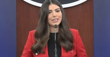 Pete Hegseth unveils his very own Karoline Leavitt at deeply humiliating press conference