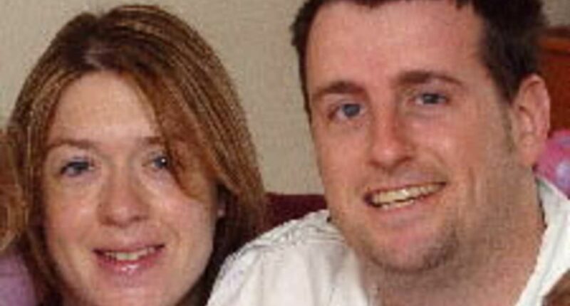 Pictured: Husband and ex-wife he is accused of drugging and raping