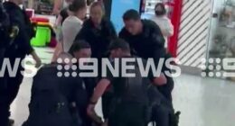 Police arrested a 21-year-old man at Westfield Mt Druitt shopping centre this afternoon.