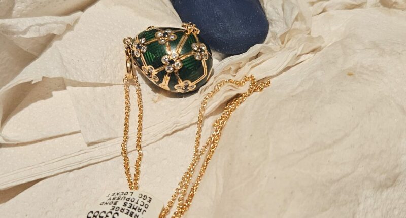 Police recover a swallowed Fabergé pendant after 6-day wait for it to reappear