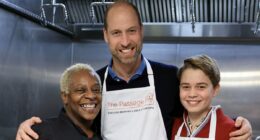 Prince George prepares Christmas lunches for the homeless