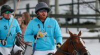 Prince Harry shows off his polo skills in fierce match in snowy Aspen