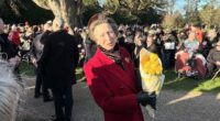 Princess Anne's witty response as she's presented with flowers at Sandringham - as fans go wild over her 'humble' nature