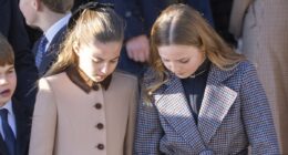 Princess Charlotte's sweet bond with Mia Tindall, 11, was on full display at Sandringham - as cousins were spotted excitedly comparing their Christmas outfits