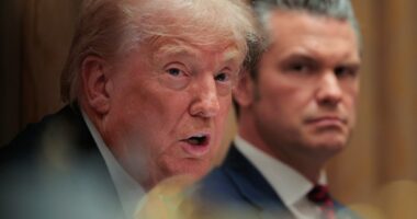 Protesters decry U.S. military buildup off of Venezuela, boat strikes