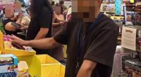 In a video now amassing more than 1.6 million views, one eager father has been publicly shamed, wrongly accused and humiliated in front of other shoppers at a festive charity drive organised by  well-known reality TV star and one of Australia's strongest men, Jaden Laing