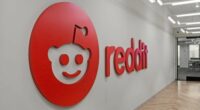 The Reddit logo in the tech giant's office.