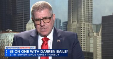 Republican Illinois governor candidate Darren Bailey speaks out after Montana helicopter crash kills family members