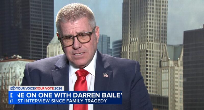 Republican Illinois governor candidate Darren Bailey speaks out after Montana helicopter crash kills family members