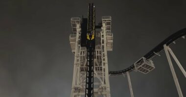 Roller coaster malfunction leaves two men suspended for over an HOUR