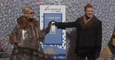 Ryan Seacrest and Rita Ora ready for 'Dick Clark's New Year's Rockin' Eve' 2026 celebration in Times Square, NYC