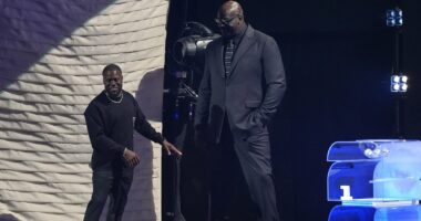 Shaquille O'Neal towers over Kevin Hart as Tom Brady and Aaron Judge lead American sport icons at 2026 World Cup draw