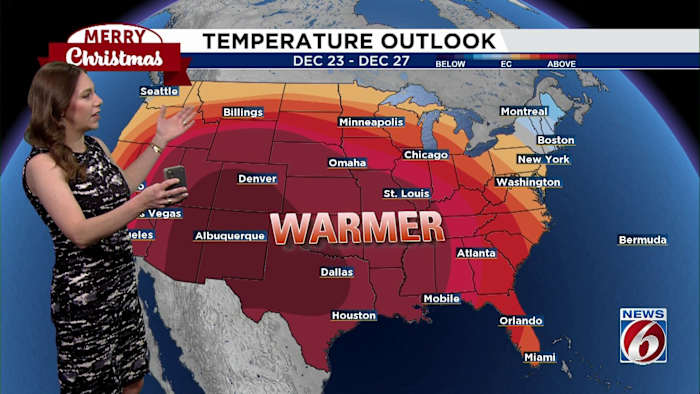 Slim chance of passing showers as warmer temps arrive in Central Florida. Here’s your outlook through Christmas