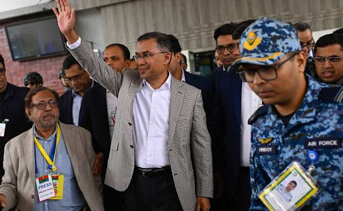 Son of former Bangladesh prime minister returns after 17 years in exile with a chance to lead