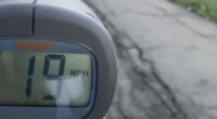 Speedometer reveals if cyclists have turned park into a 'motorway'