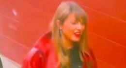Taylor Swift spreads Christmas cheer at Travis Kelce's Chiefs game