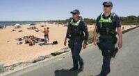 Police patrol Mordialloc beach