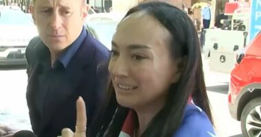 Tense scenes outside funeral for Bondi Beach shooting victim